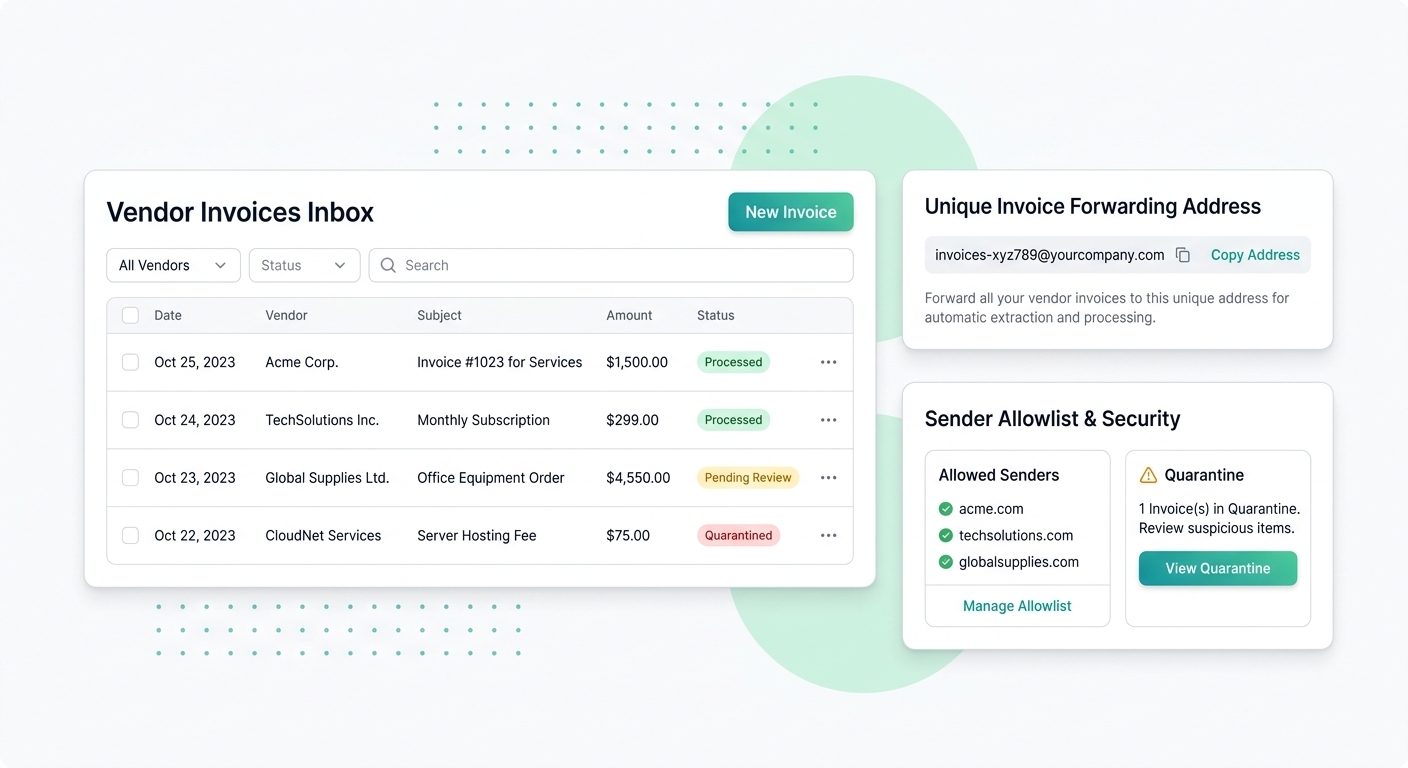 AI Invoice Intake