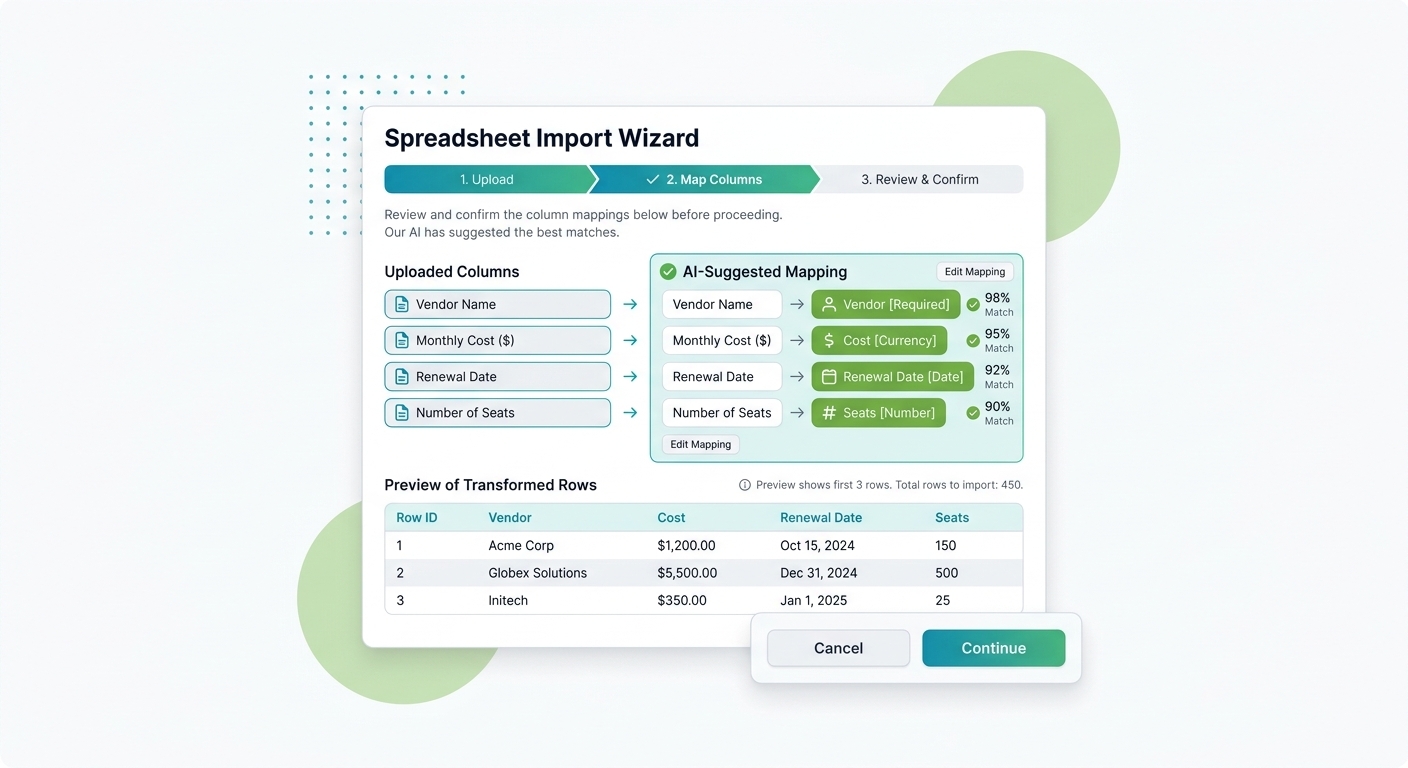 AI-Assisted Import & Onboarding